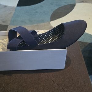 Navy Blue Ballet Flats